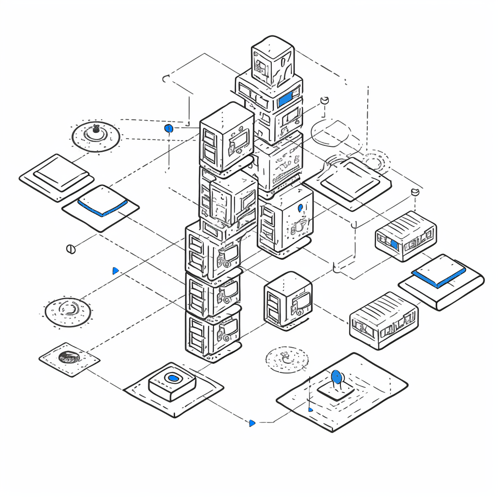 image representing multiple computer elements